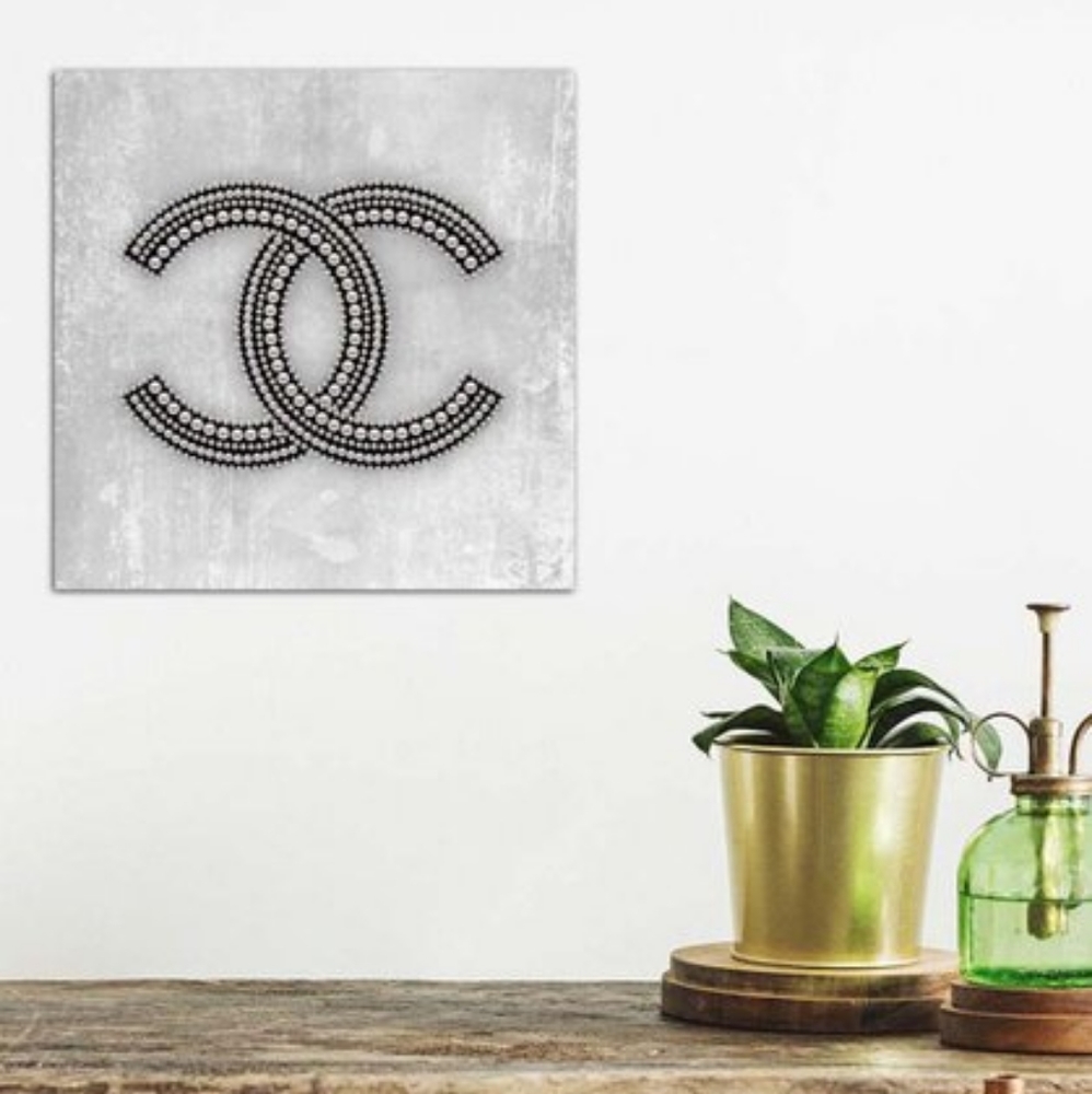 Martina Pavlova Chanel Logo Wrapped Canvas Wall Art - Picture 2 of 2